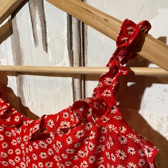 Padini Authentics || Western Red Floral Mini Dress - Picture 3 of 7